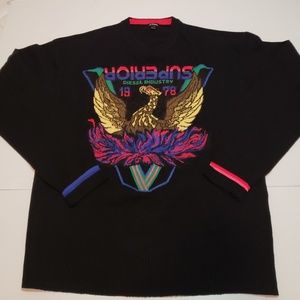 Diesel sweater eagle patch mens XL